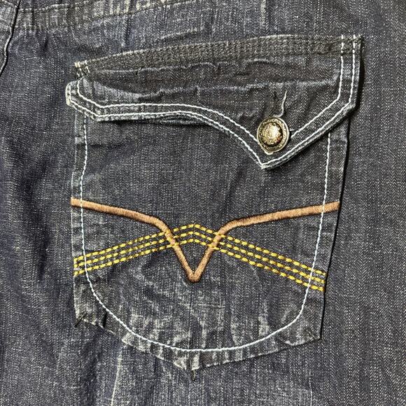 RICH KIDS Denim Co. Men's Blue Straight Leg Embroidered Jeans 42 X 32 - Picture 4 of 8